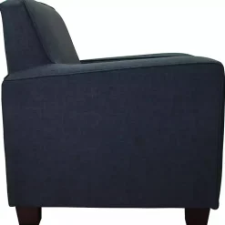 Kirklands Home Accent Chairs|Navy Johnston Upholstered Accent Chair Blue