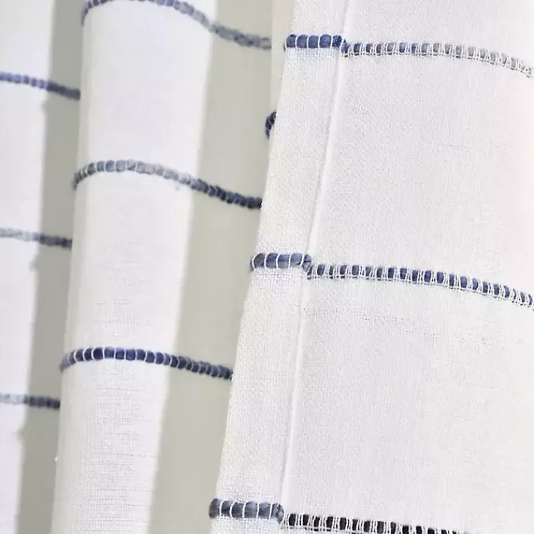 Kirklands Home Curtains & Drapes|Navy Ombre Stripe Curtain Panel Set, 84 in.