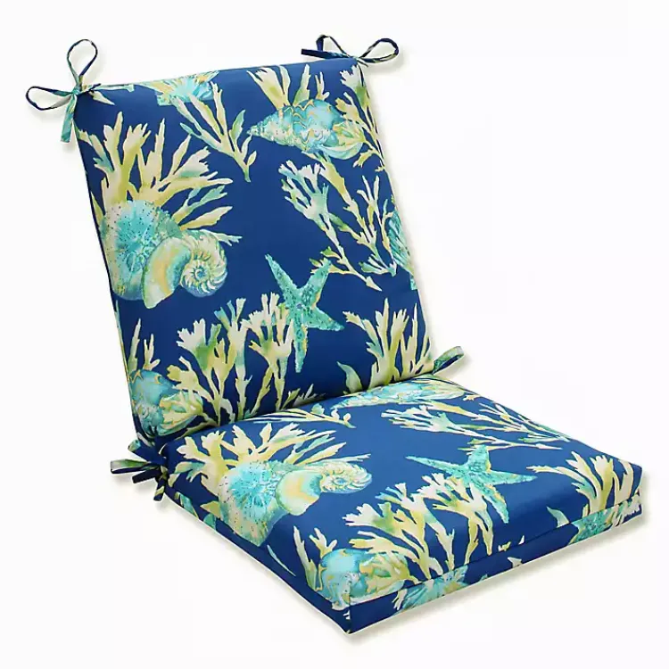 Kirklands Home Outdoor Cushions & Pillows|Navy Pacific Outdoor Chair Cushion