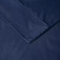 Kirklands Home Bed Sheets|Navy Peached Percale 4-pc. King Sheet Set Blue