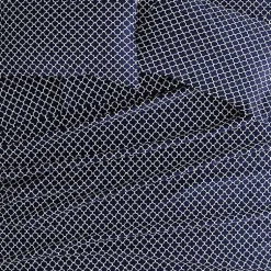 Kirklands Home Bed Sheets|Navy Quatrefoil 4-pc. King Sheet Set Blue