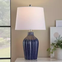 Kirklands Home Table Lamps|Navy Rockwell Table Lamps, Set of 2 Blue