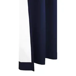 Kirklands Home Curtains & Drapes|Navy Room Darkening Curtain Panel Set, 84 in. Blue