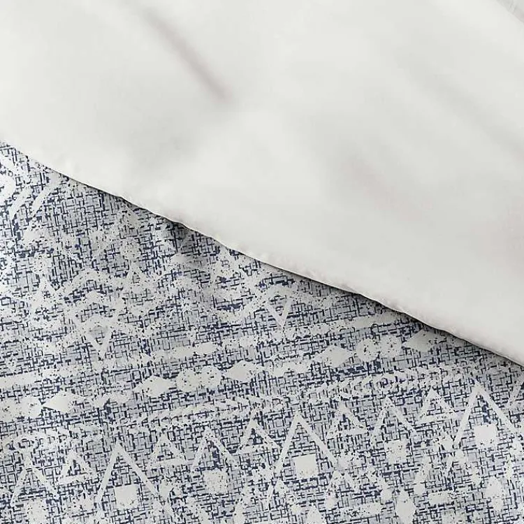 Kirklands Home Duvets|Navy Rustic Modern 2-pc. Twin Duvet Cover Set