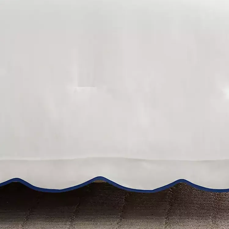 Kirklands Home Comforters|Navy Scalloped Edge 3-pc. King Comforter Set