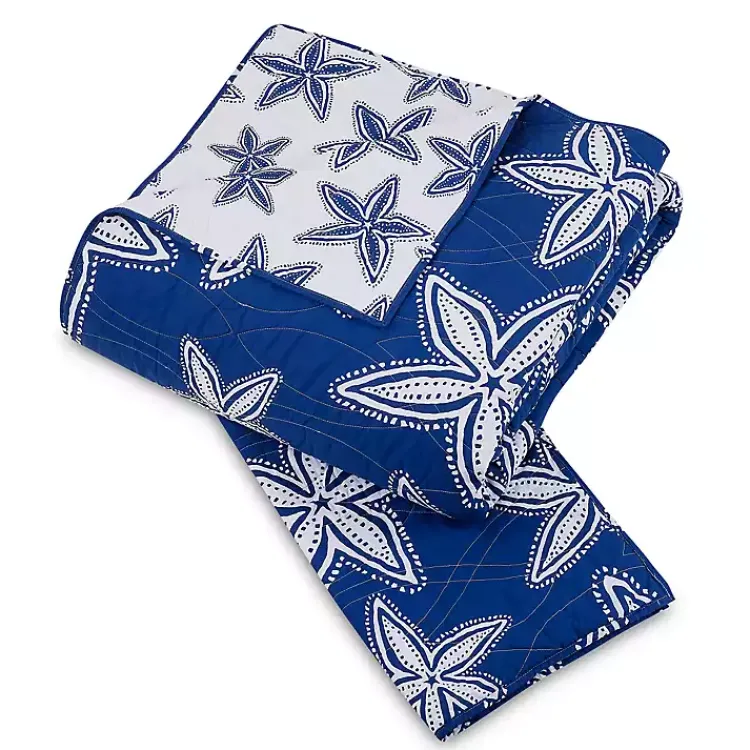 Kirklands Home Quilts|Navy Sea Star 2-pc. Twin Quilt Set
