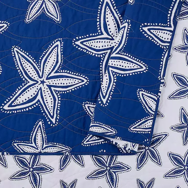 Kirklands Home Quilts|Navy Sea Star 2-pc. Twin Quilt Set
