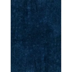 Kirklands Home Area Rugs|Navy Shag Washable Area Rug, 6x9 Blue