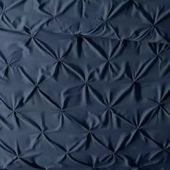 Kirklands Home Duvets|Navy Soft Pinched 3-Pc. Queen Duvet Cover Set Blue