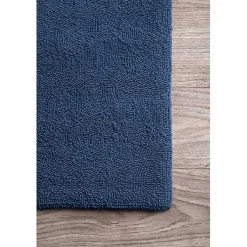 Kirklands Home Outdoor Rugs|Navy Starfish Hooked Indoor/Outdoor Area Rug, 5x8