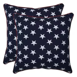 Kirklands Home Outdoor Cushions & Pillows|Navy Stars Outdoor Throw Pillows, Set of 2