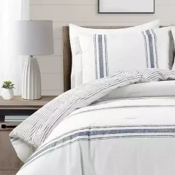 Kirklands Home Comforters|Navy Stripe 3-pc. King Comforter Set