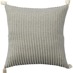 Discount Navy Trapeze Organic Cotton Throw Pillow Pillows