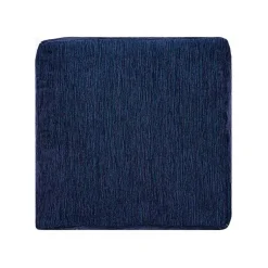 New Navy Turkish Motifs Ultra-Soft Pouf Poufs & Floor Cushions