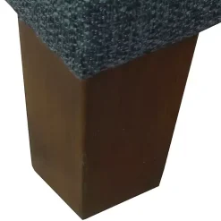 Kirklands Home Benches & Ottomans|Navy Upholstered Square Storage Ottoman Blue