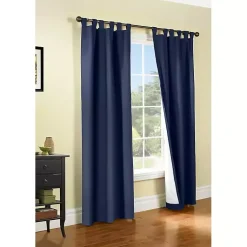 Kirklands Home Curtains & Drapes|Navy Weathermate Blackout Curtain Panel, 63 in. Blue