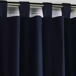 Kirklands Home Curtains & Drapes|Navy Weathermate Blackout Curtain Panel, 84 in. Blue