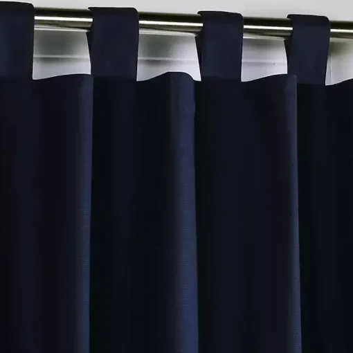 Kirklands Home Curtains & Drapes|Navy Weathermate Blackout Curtain Panel, 84 in. Blue