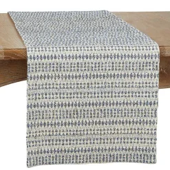 Kirklands Home Table Linens|Navy Woven Line Stripe Table Runner