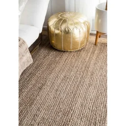 Kirklands Home Area Rugs|Neely Jute Hand Woven Area Rug, 8x10 Tan