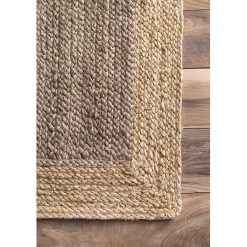 Kirklands Home Area Rugs|Neely Jute Hand Woven Area Rug, 8x10 Tan