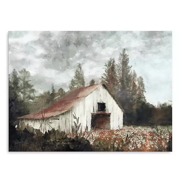 Neutral Barn Canvas Art Print, 32x24 in. Fall