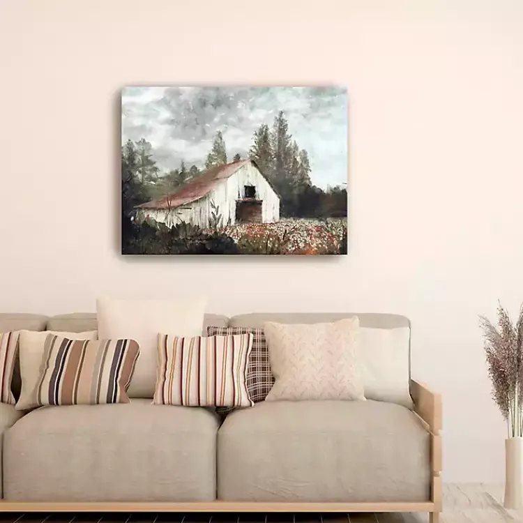 Neutral Barn Canvas Art Print, 40x30 in. Fall