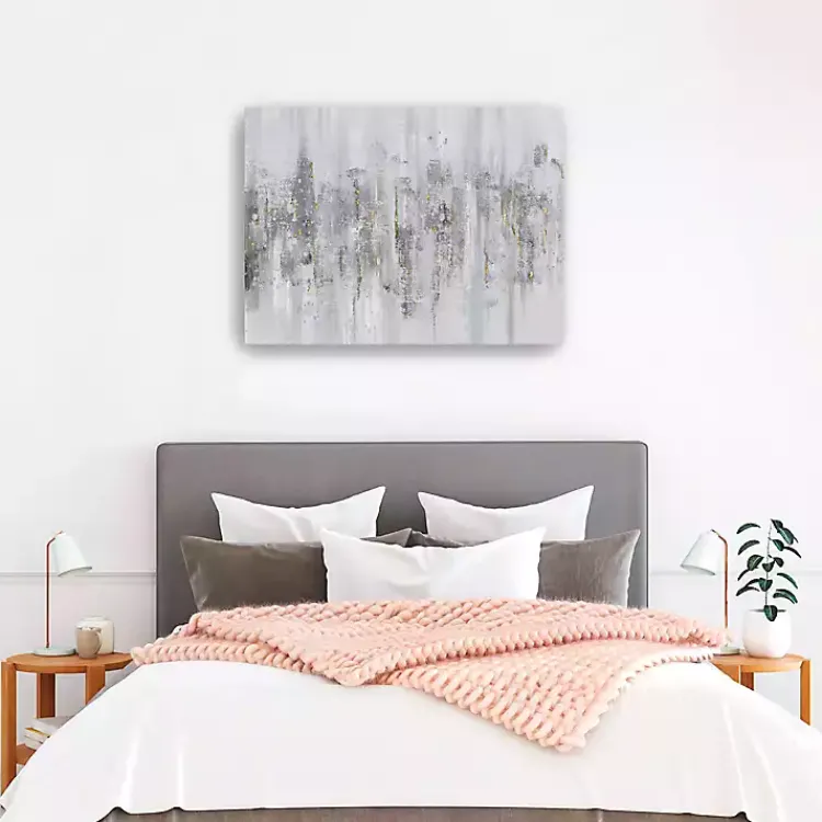 Kirklands Home Canvas Art|Neutral Columns Canvas Art Print Gray