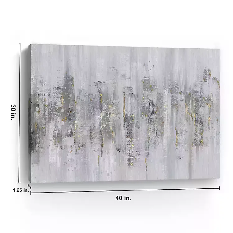 Kirklands Home Canvas Art|Neutral Columns Canvas Art Print Gray