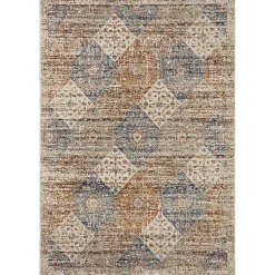 Kirklands Home Area Rugs|Neutral Diamond Patchwork Area Rug, 7x10