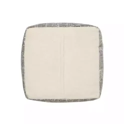 Sale Neutral Distressed Geo Ultra-Soft Pouf Poufs & Floor Cushions