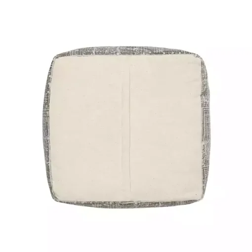 Sale Neutral Distressed Geo Ultra-Soft Pouf Poufs & Floor Cushions