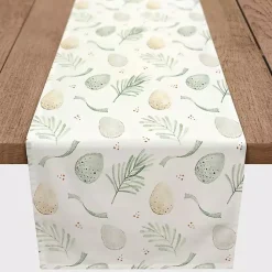 Hot Neutral Eggs and Ribbon Table Runner, 72 in. Easter Decorations