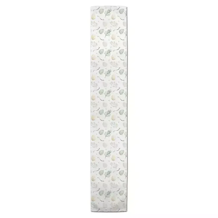 Hot Neutral Eggs and Ribbon Table Runner, 72 in. Easter Decorations