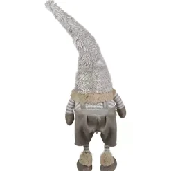 Best Neutral Fur Striped Standing Gnome Christmas Decorations