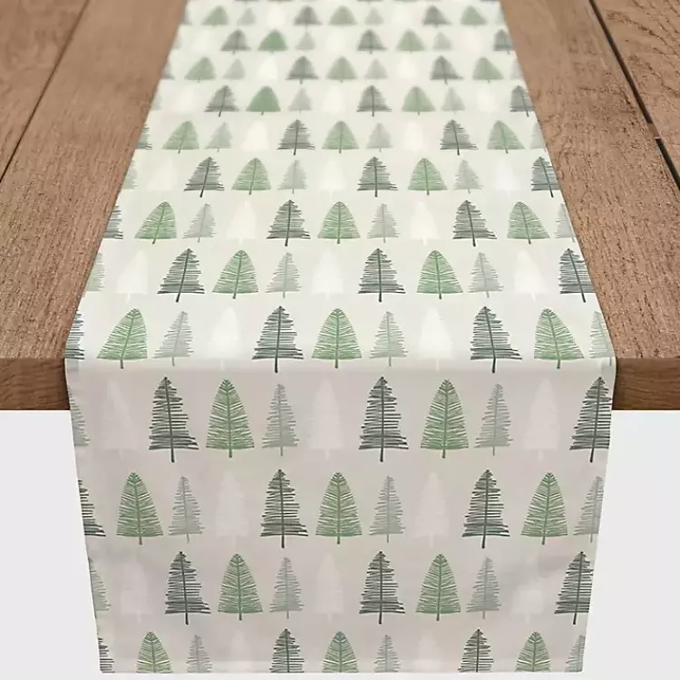 Outlet Neutral Tree Pattern Table Runner Christmas Dining & Entertaining