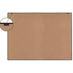 Kirklands Home Canvas Art|Neutral Highland Cow Framed Canvas Print, 28x38 Brown