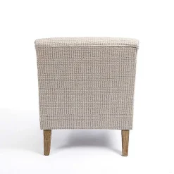 Kirklands Home Accent Chairs|Neutral Houndstooth 2-pc. Chair and Ottoman Set Tan