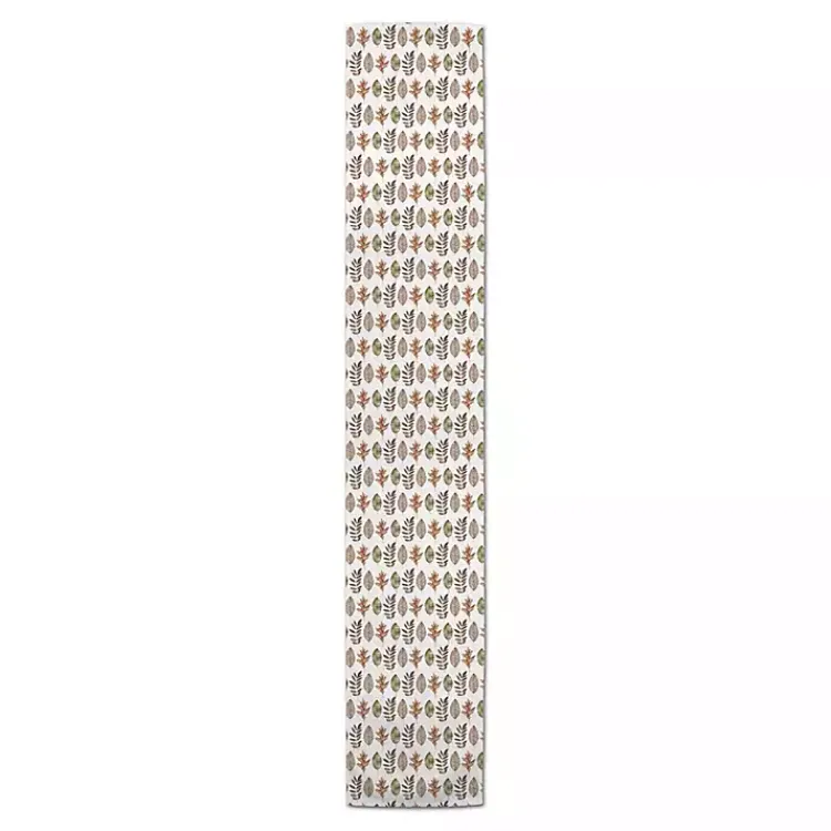 Clearance Neutral Leaf Pattern Table Runner, 90 in. Fall