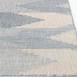 Kirklands Home Outdoor Rugs|Neutral Melbourne Indoor/Outdoor Area Rug, 5x7 Gray