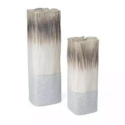 New Neutral Ombre Ceramic Vase, 12 in. Vases