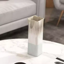 New Neutral Ombre Ceramic Vase, 12 in. Vases