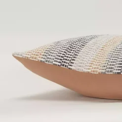 New Neutral Ombre Stripe Throw Pillow Pillows