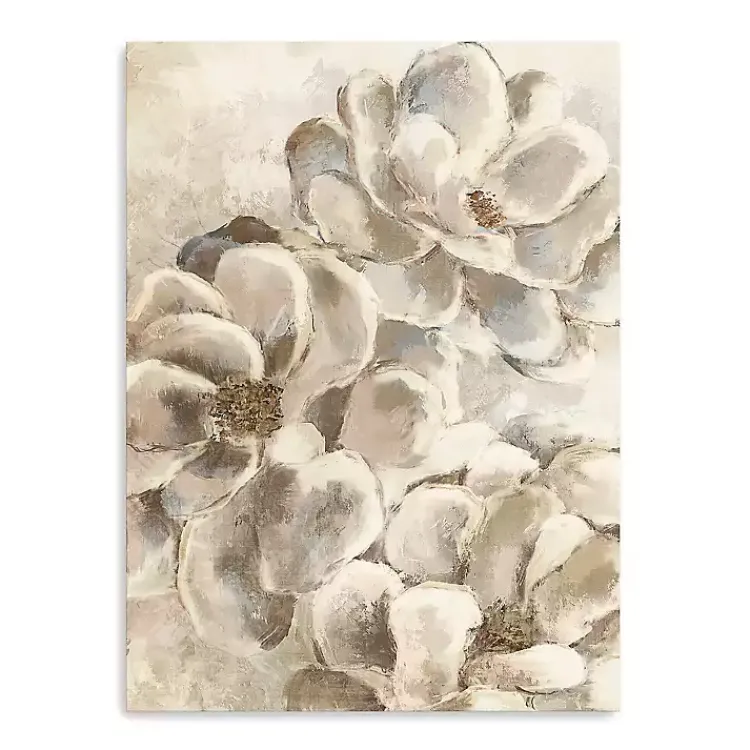 Kirklands Home Canvas Art|Neutral Petals Canvas Art Print, 30x40 in.