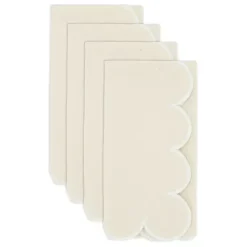 Kirklands Home Table Linens|Neutral Scalloped Edge Napkins, Set of 4 Tan