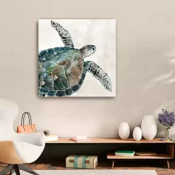 Kirklands Home Canvas Art|Neutral Sea Turtle I Giclee Canvas Art Print