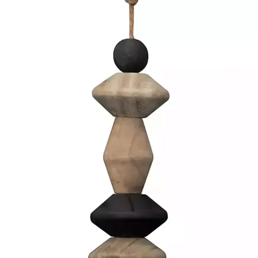 Best Neutral Southwest Wood Bead Tassel Decorative Accents