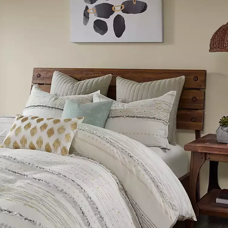 Kirklands Home Comforters|Neutral Stripe Full/Queen 3-pc. Comforter Set