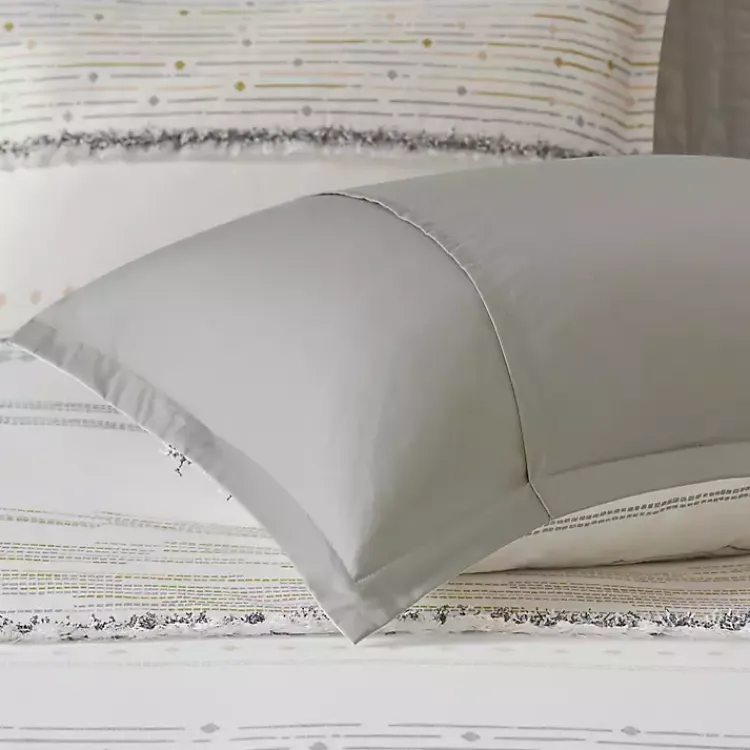 Kirklands Home Comforters|Neutral Stripe Full/Queen 3-pc. Comforter Set