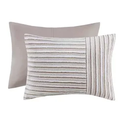 Kirklands Home Comforters|Neutral Striped 5-pc. Full/Queen Comforter Set